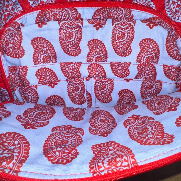 Vera Bradley Bancroft Backpack in Iconic Paisley Goji Berry Red NWT main image 9